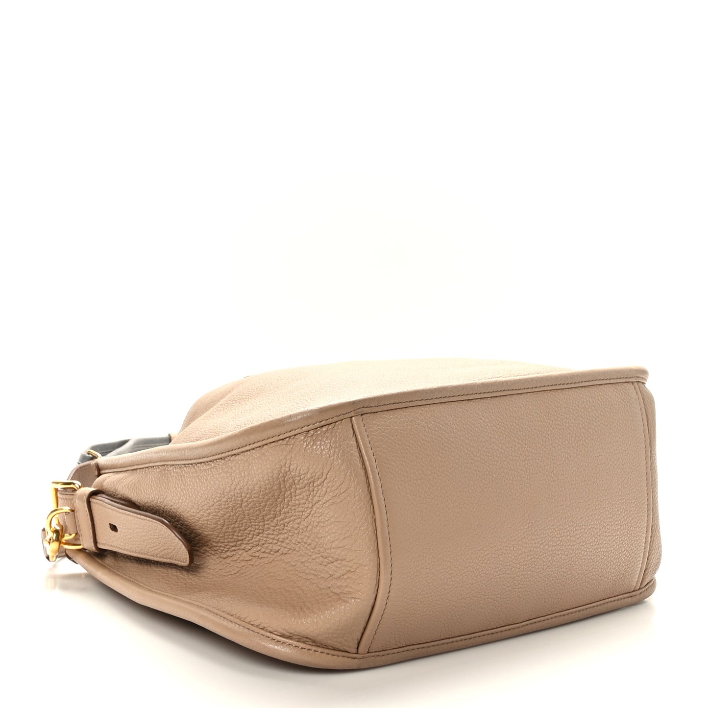 Vitello Daino Soft Hobo Messenger Bag Cammeo