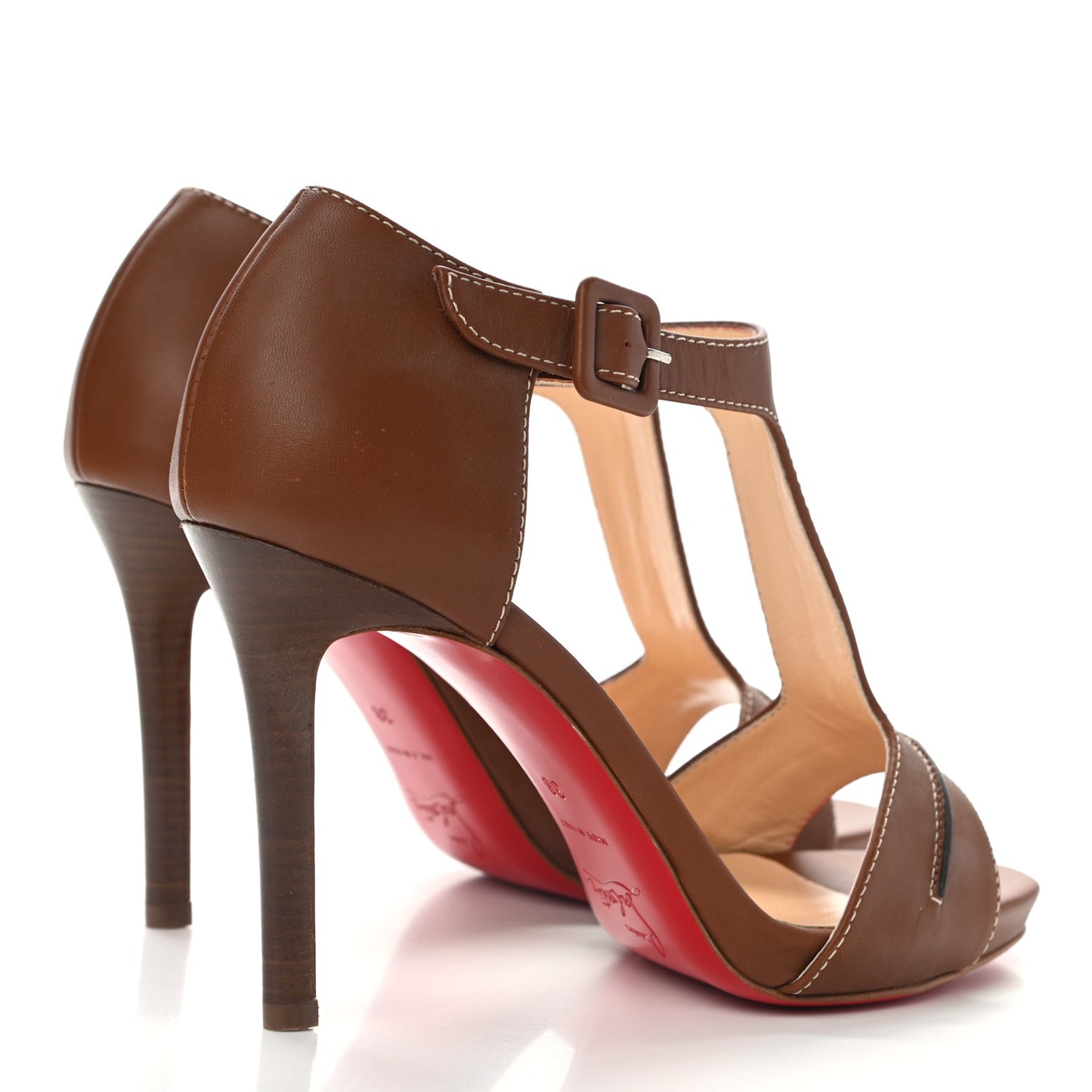 Calfskin In My City 100 Pumps 38 Cognac