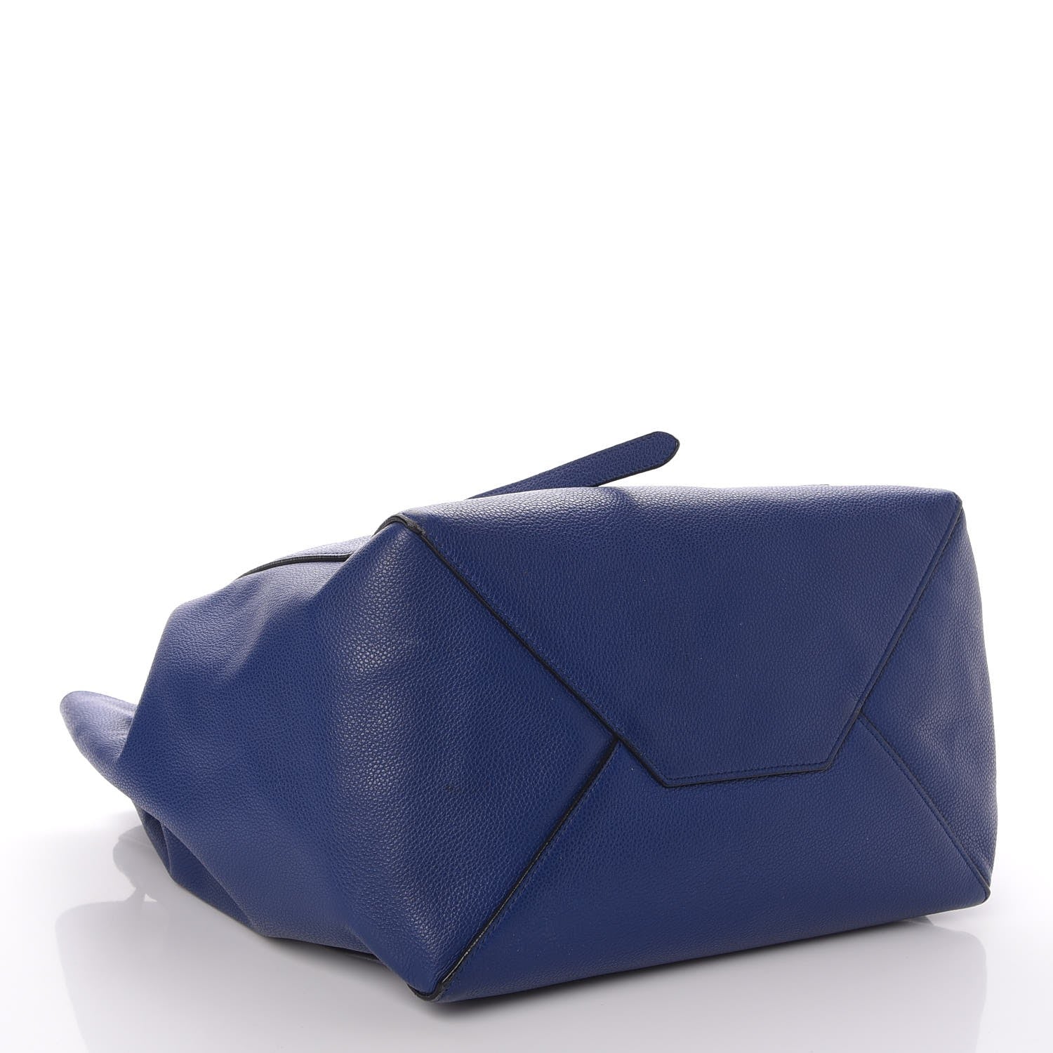 Celine Soft Grained Calfskin Small Belt Cabas Phantom Indigo 4 of 11
