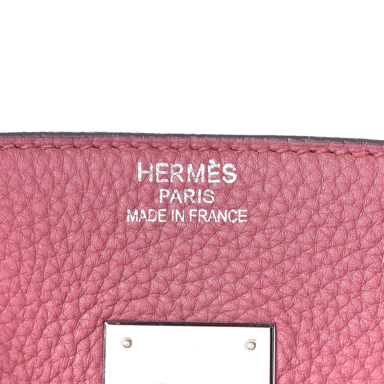 Hermes Taurillon Clemence Birkin 35 Bois de Rose 21 of 30