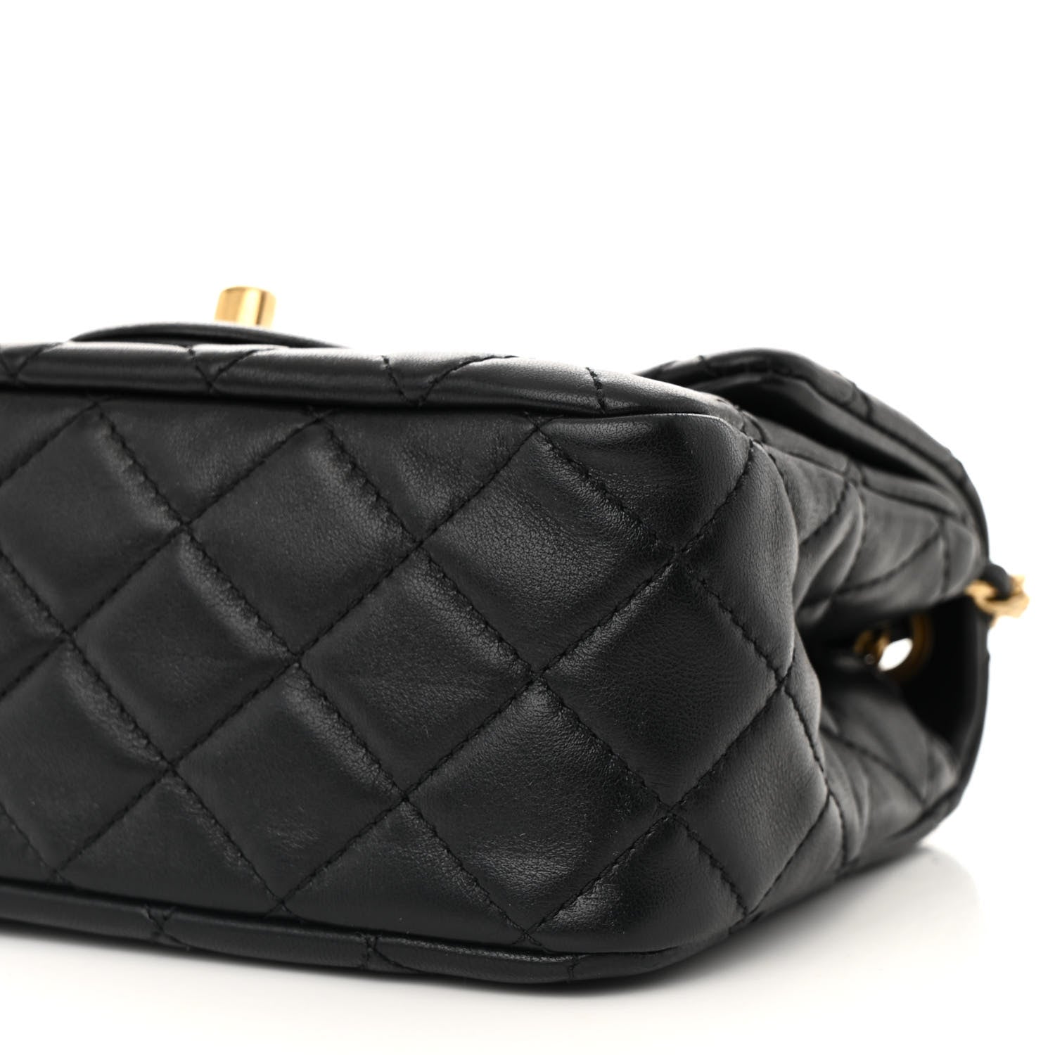 Chanel Lambskin Quilted Mini Pearl Crush Flap Black 10 of 13