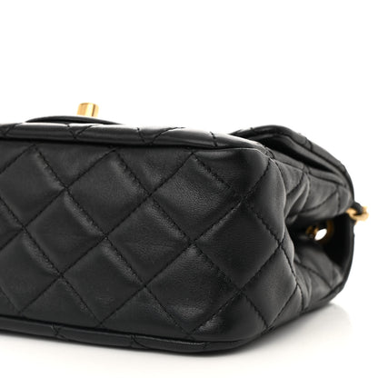 Chanel Lambskin Quilted Mini Pearl Crush Flap Black 10 of 13