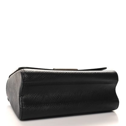 Louis Vuitton Epi Twist Monogram Flower Chain Shoulder Bag MM Black 5 of 10