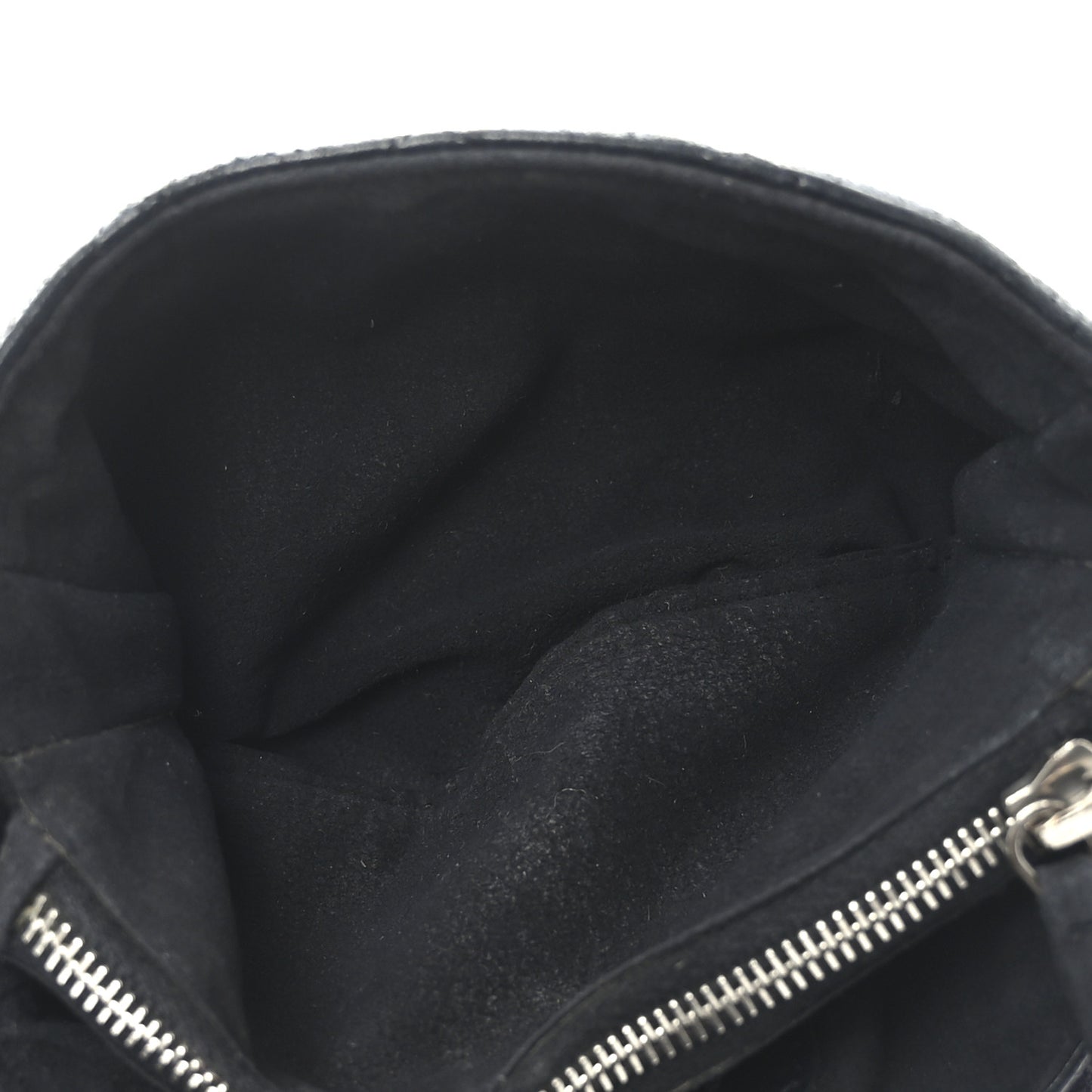 Lambskin Quilted Mini Phone Holder Clutch Black