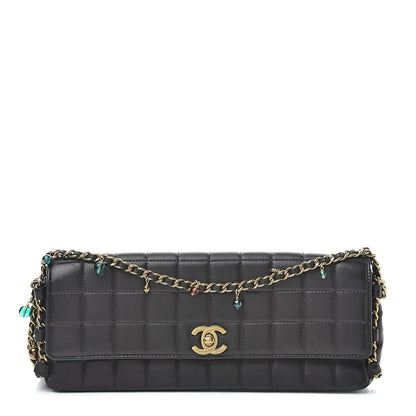 Chanel Lambskin East West Chocolate Bar Flap Black 1 of 16
