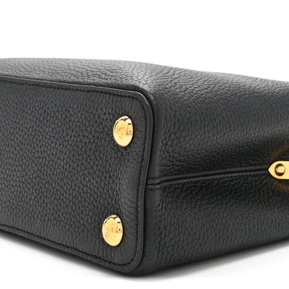 Louis Vuitton Taurillon Capucines BB Black 9 of 9