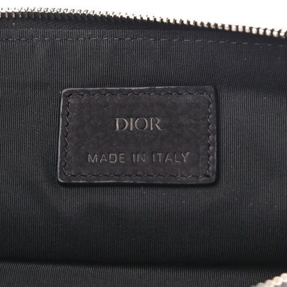 Christian Dior Suede Zip Pouch Black 6 of 8