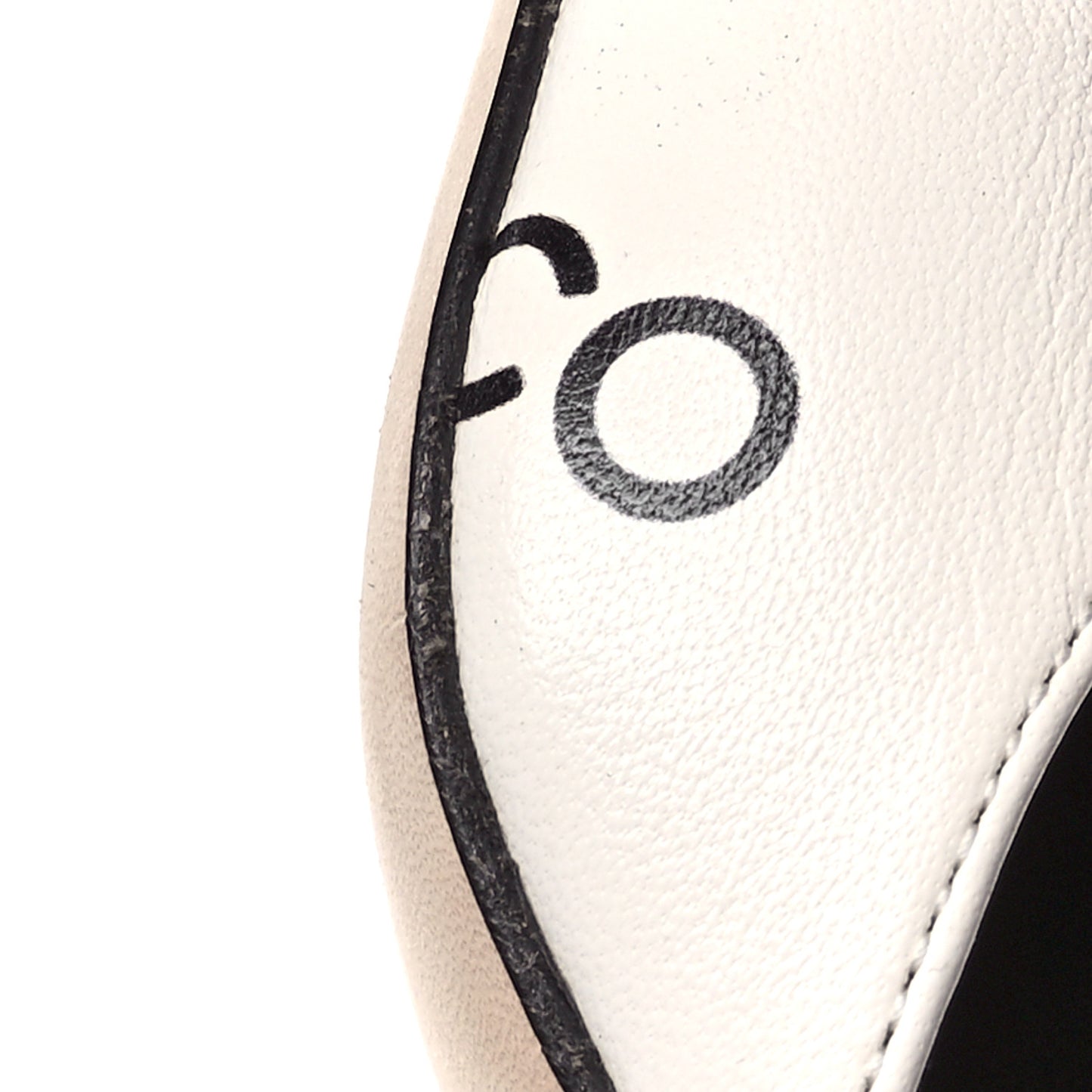 Printed Lambskin Cap Toe CC Slingback Pumps 40 Black White