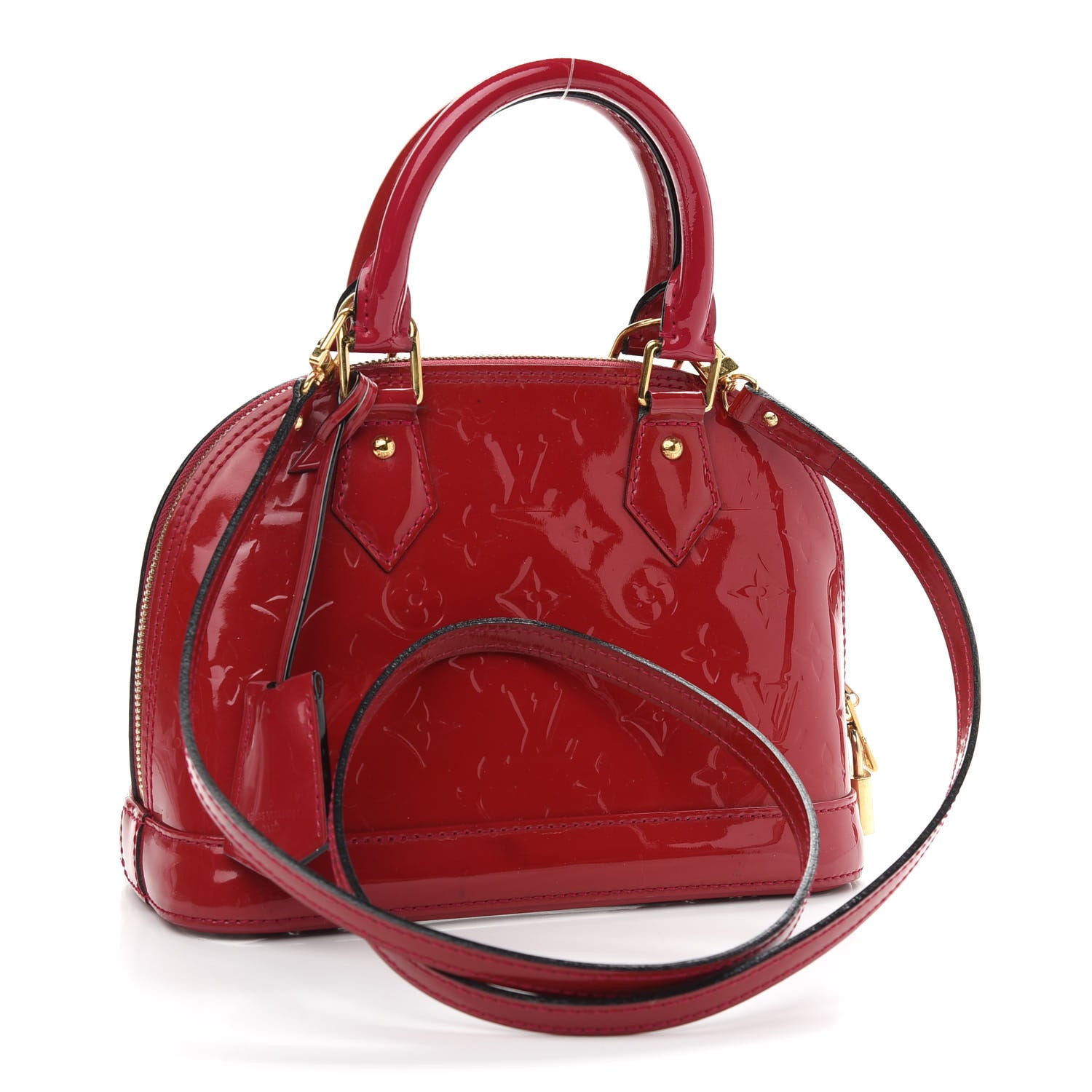 Louis Vuitton Vernis Alma BB Rose Indien 2 of 13
