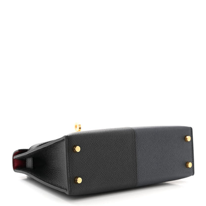 Hermes Epsom Casaque Mini Kelly Sellier 20 Black Bleu Indigo Rouge Grenat 4 of 11