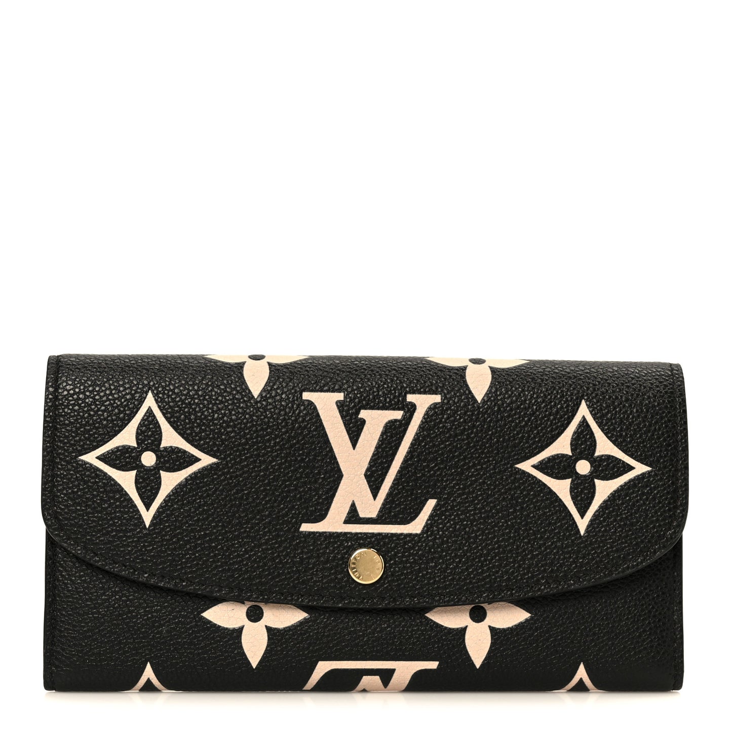 Empreinte Monogram Giant Emilie Wallet Black Beige
