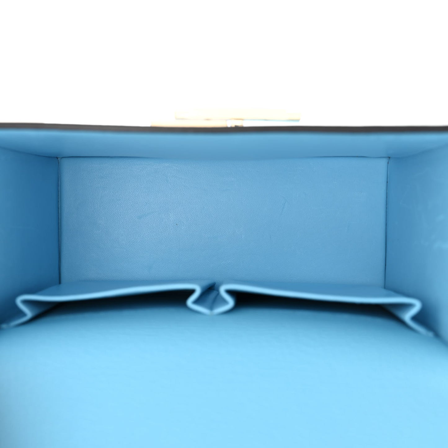 Chevre Mysore Cinhetic Boxy Top Handle Bag Bleu De Nord