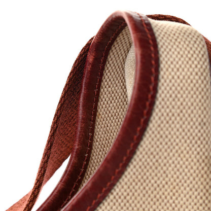 Hermes Toile Sako 32 Natural Rouge H 16 of 22