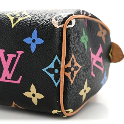 Louis Vuitton Monogram Multicolor Mini Sac HL Speedy Black 9 of 10