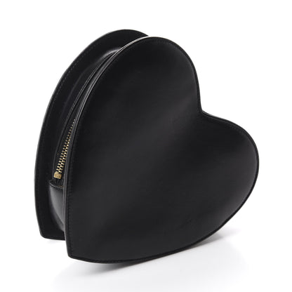 Saint Laurent Lambskin Love Heart Clutch Black 3 of 8
