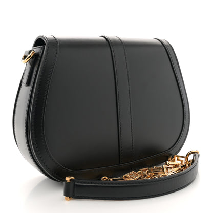 Versace Calfskin Large Greca Goddess Shoulder Bag Black 2 of 12