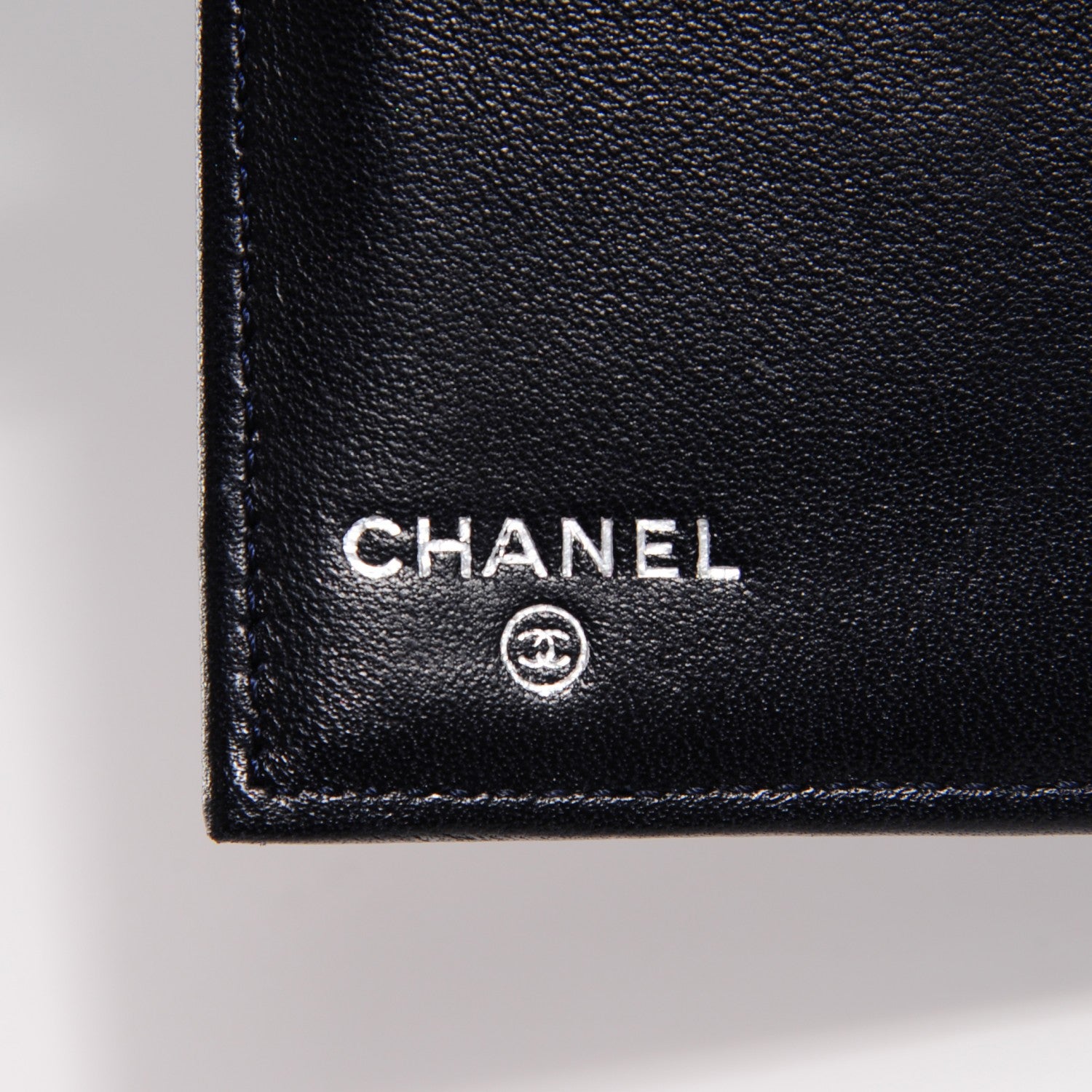 Chanel Lambskin Quilted Large Flap Wallet Navy 5 of 9