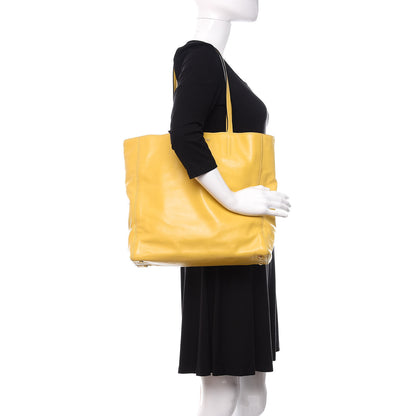 Miu Miu Vitello Soft Calf Tote Yellow 2 of 12