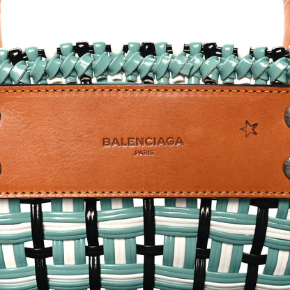 Balenciaga PU Calfskin Bistrot Panier Tote Blue 6 of 11