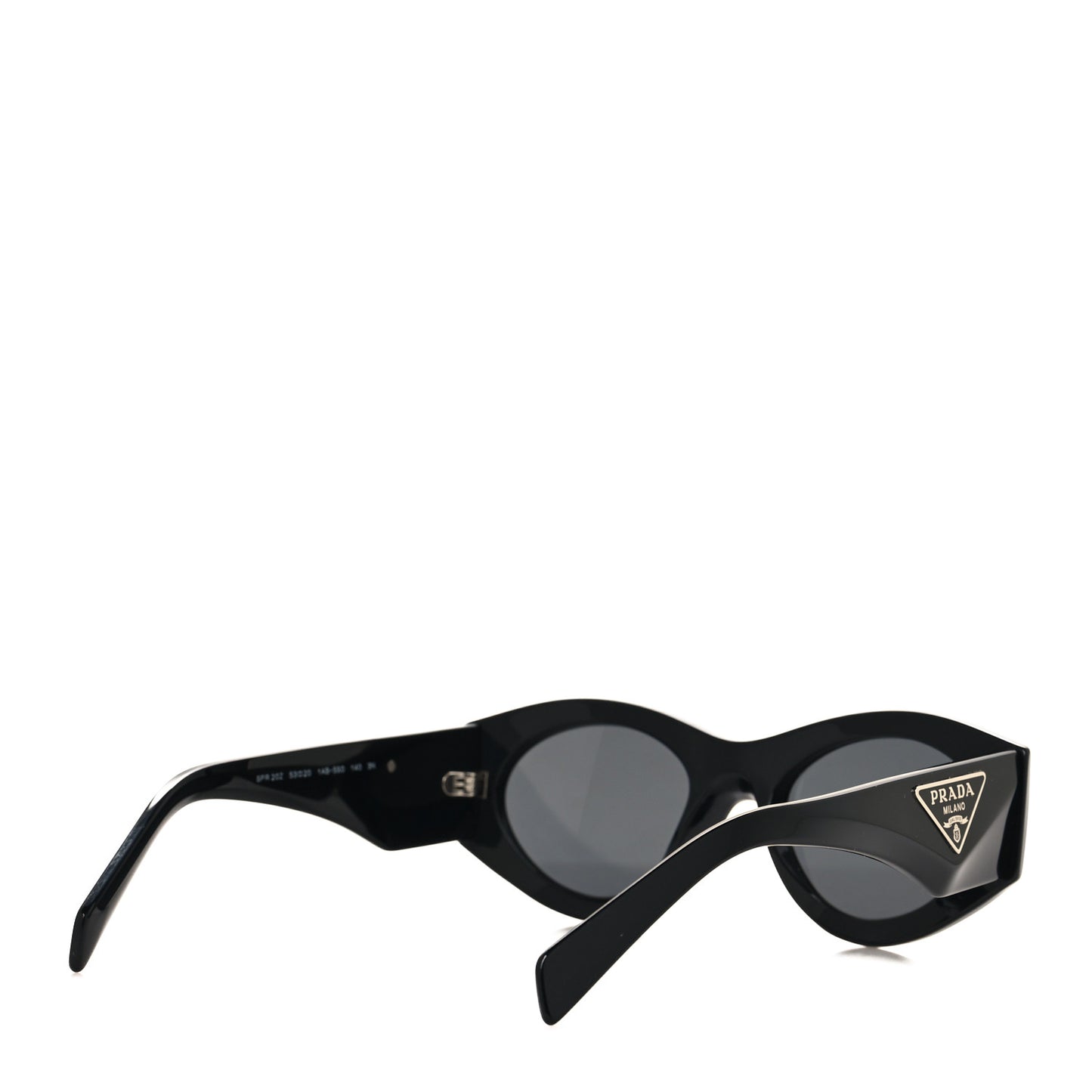 Acetate Oval Symbole Sunglasses SPR 20Z Black