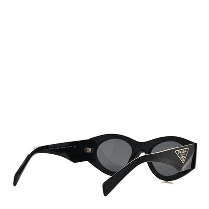 Prada Acetate Oval Symbole Sunglasses SPR 20Z Black 4 of 7
