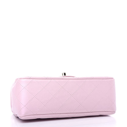 Chanel Iridescent Calfskin Quilted Mini Rectangular Flap Light Pink 4 of 11