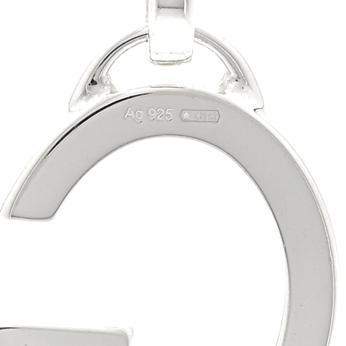 Sterling Silver G Pendant Necklace