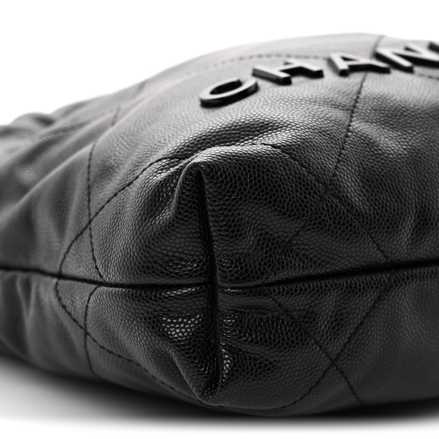 Chanel Shiny Caviar Quilted Monochrome Mini Chanel 22 Black 9 of 10