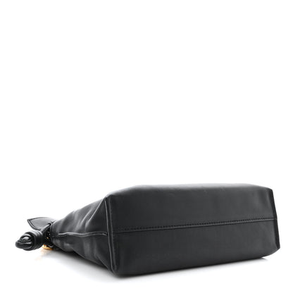 Loewe Nappa Calfskin Mini Flamenco Knot Clutch With Chain Black 4 of 10
