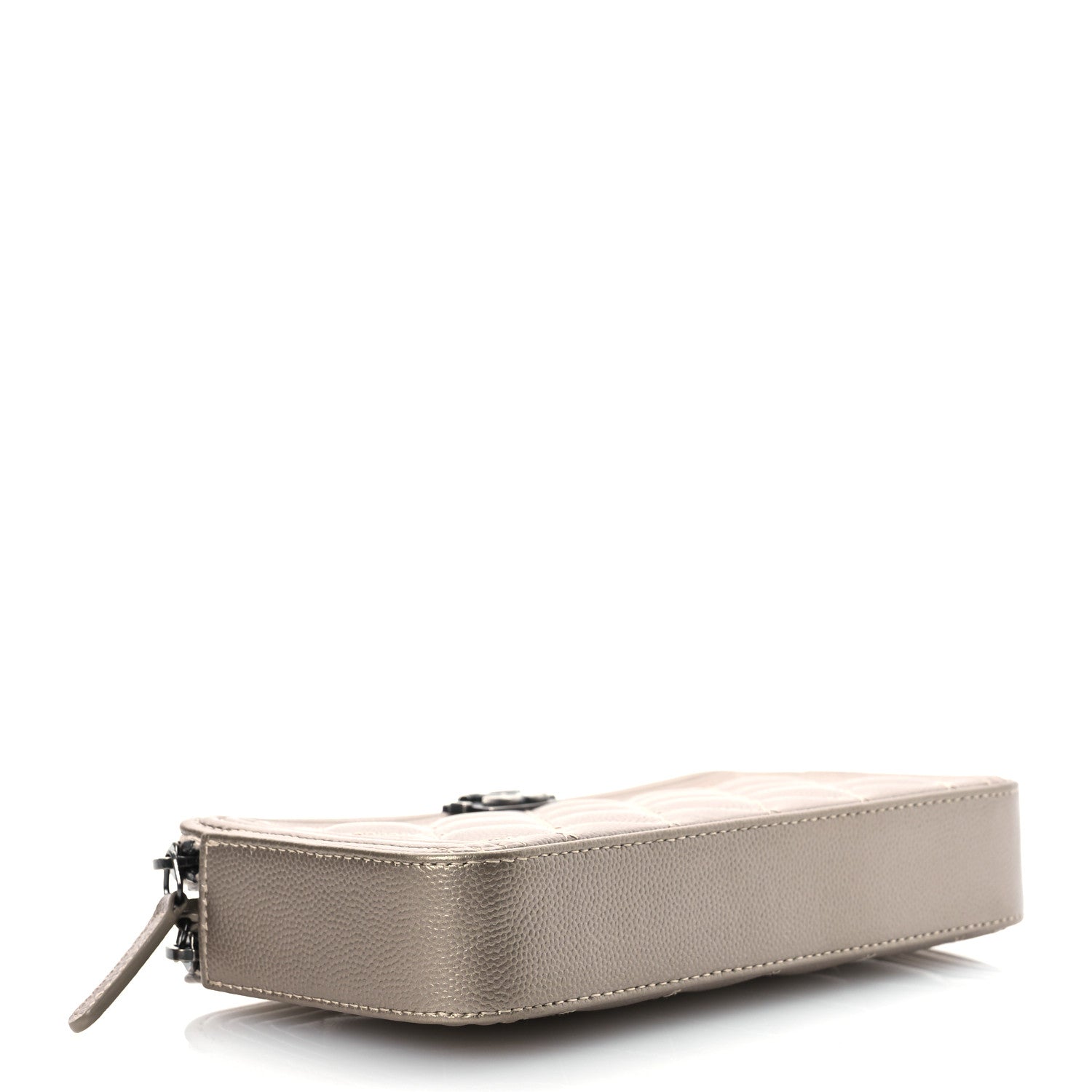 Chanel Metallic Caviar Quilted Small Boy Clutch With Chain Copper 4 of 17