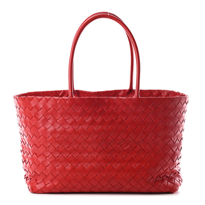 Bottega Veneta Nappa Intrecciato Tote Red 1 of 7