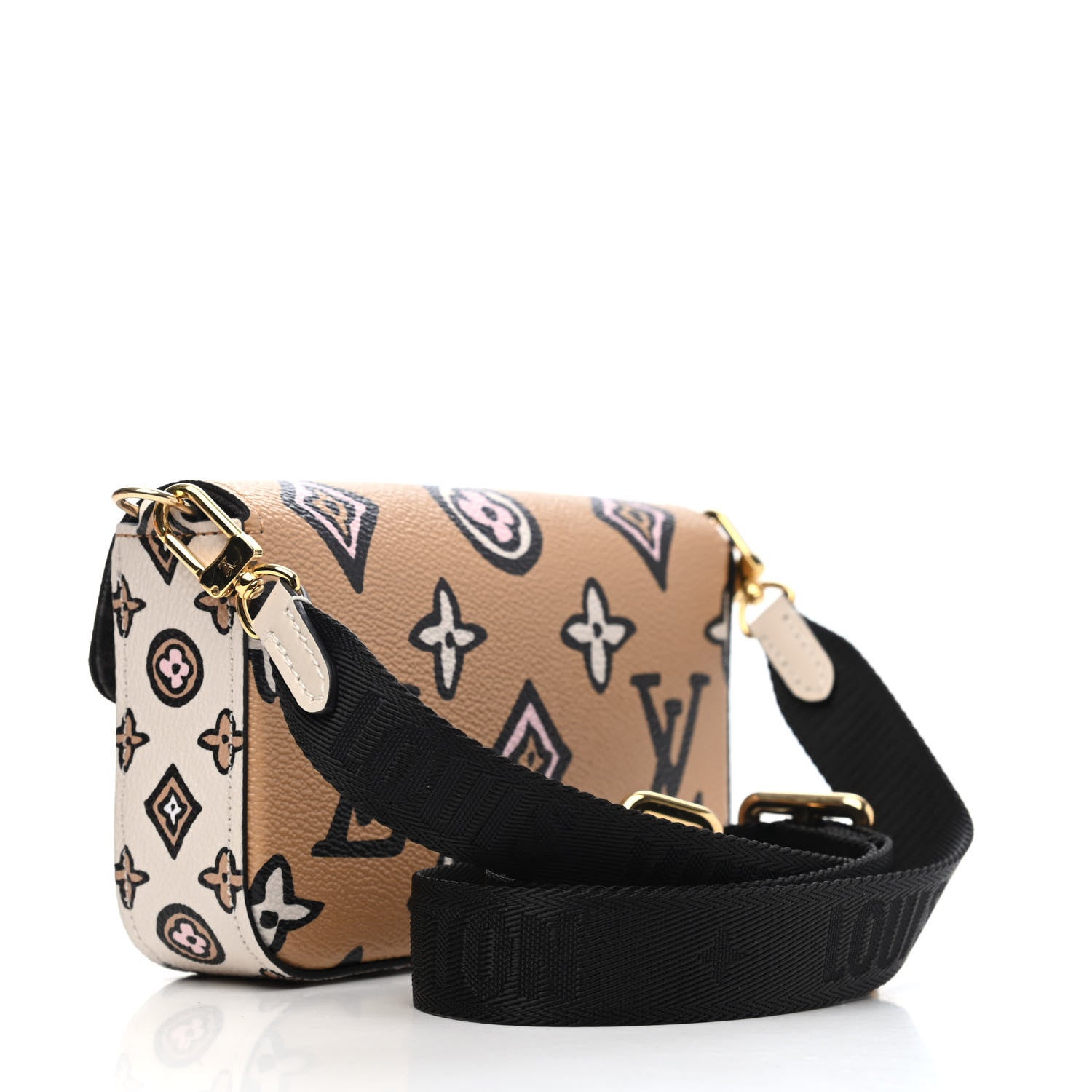 Louis Vuitton Monogram Wild At Heart Felicie Strap & Go Arizona Creme 2 of 4