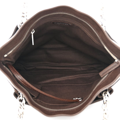 Chanel Caviar CC Timeless Shoulder Bag Dark Brown 5 of 10
