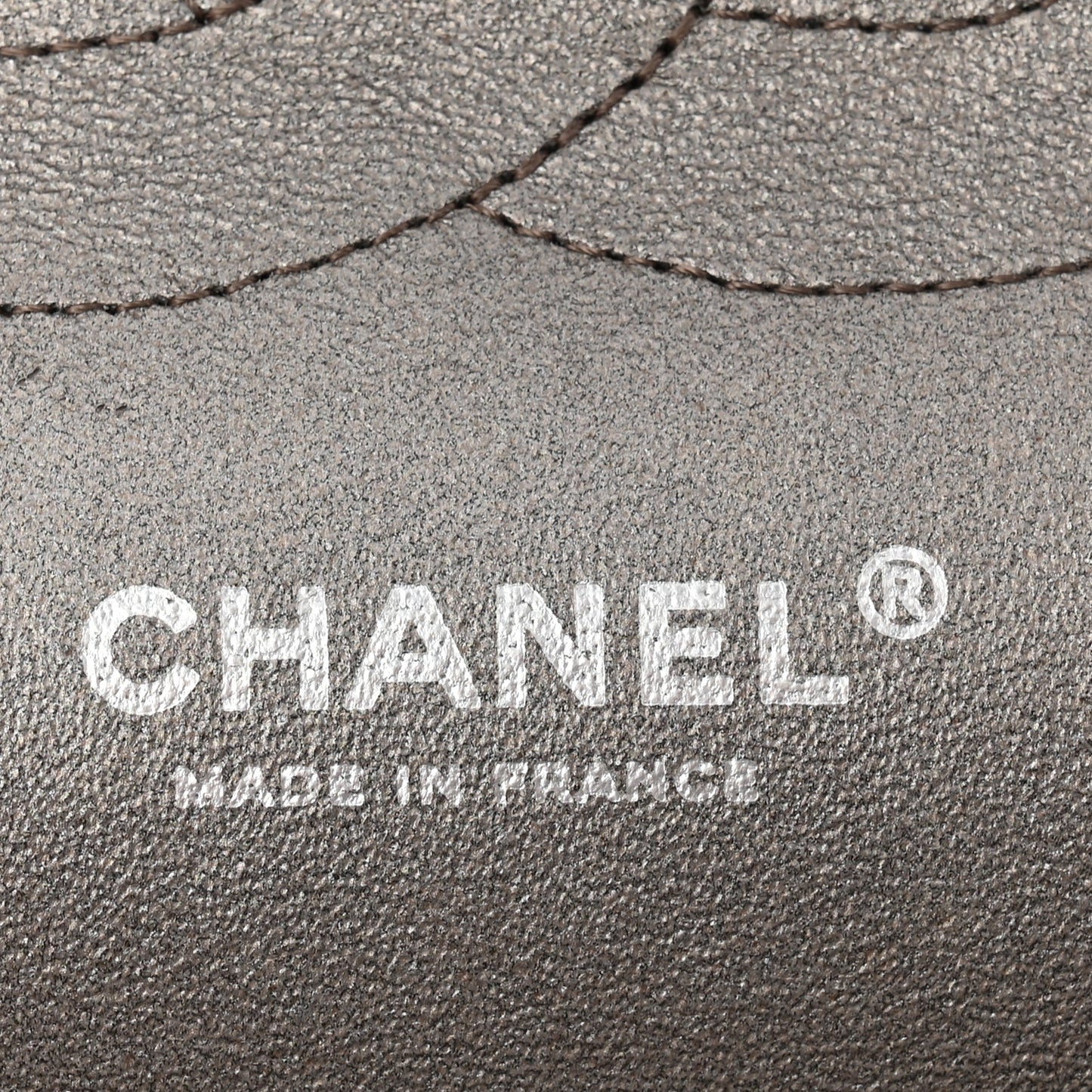 Metallic Lambskin Quilted Jumbo Double Flap Pewter