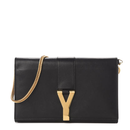 Saint Laurent Calfskin Classic Y Ligne Chain Wallet Black 1 of 11