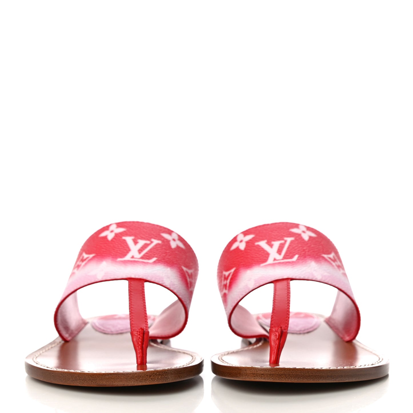 Monogram Escale Palma Sandals 36 Rouge