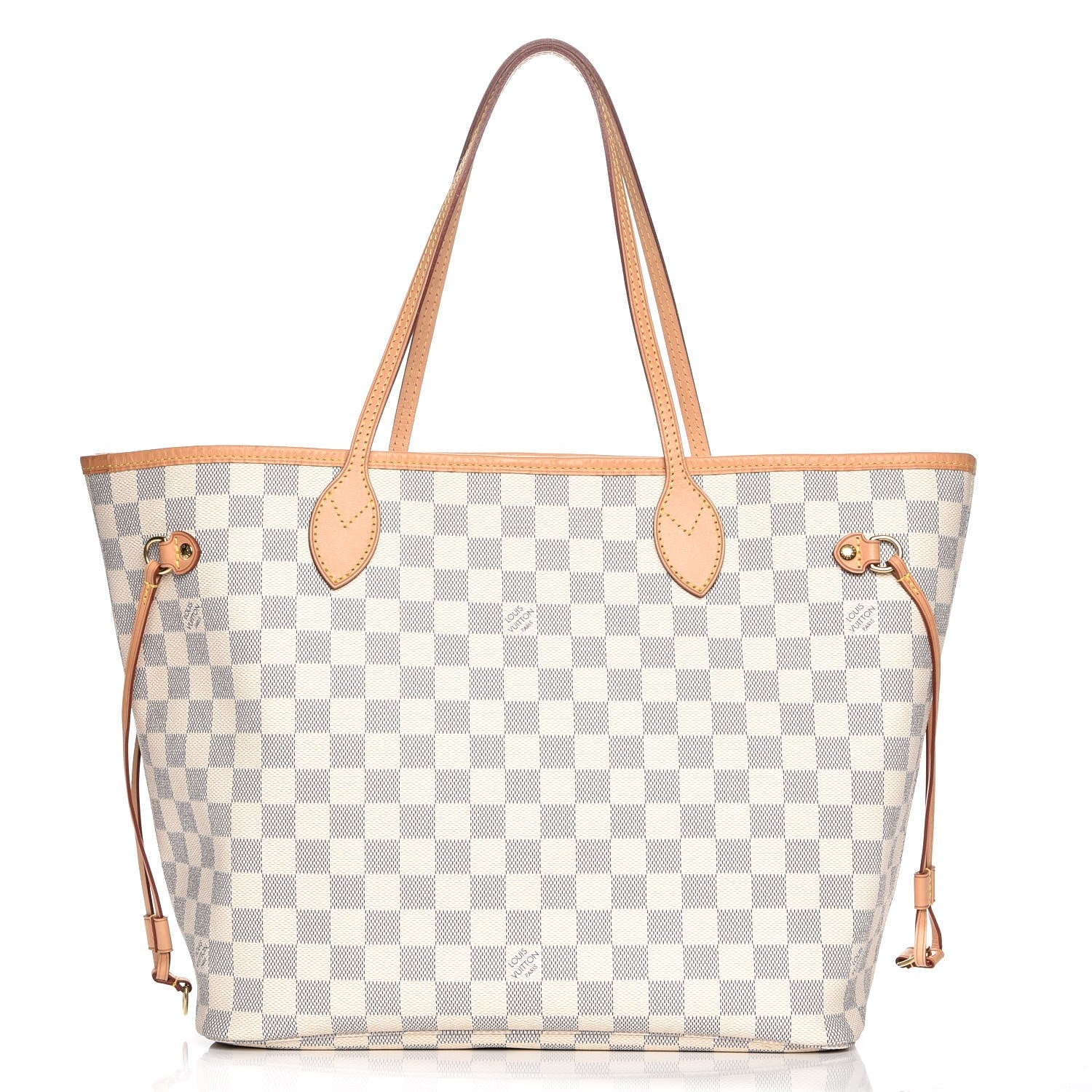 Louis Vuitton Damier Azur Neo Neverfull MM Rose Ballerine 1 of 8