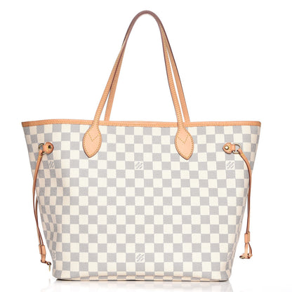 Louis Vuitton Damier Azur Neo Neverfull MM Rose Ballerine 1 of 8