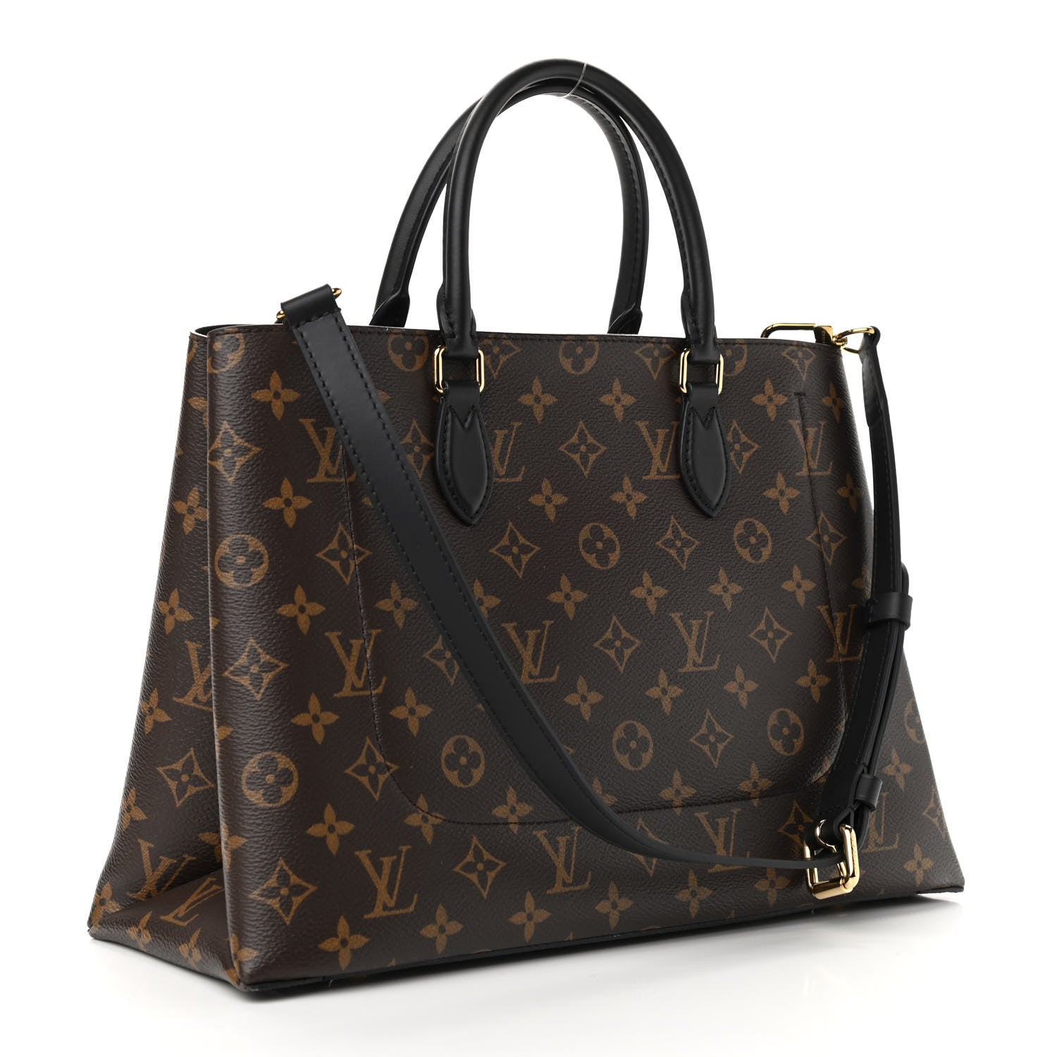 Louis Vuitton Monogram Flower Tote Black 3 of 9