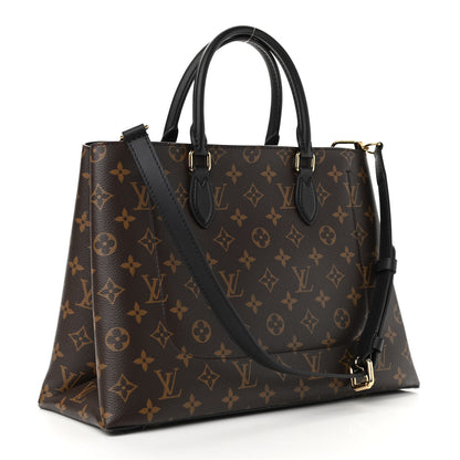 Louis Vuitton Monogram Flower Tote Black 3 of 9