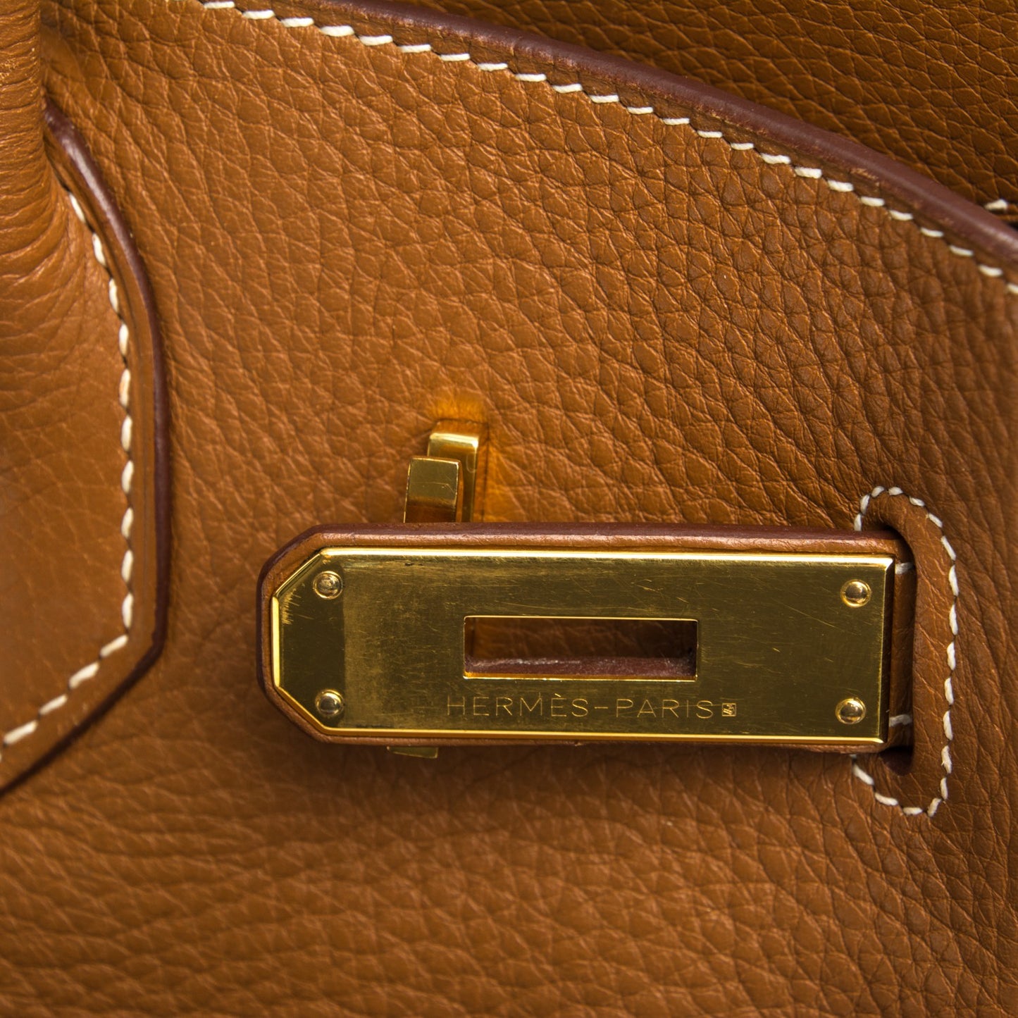 Taurillon Clemence Birkin 30 Gold