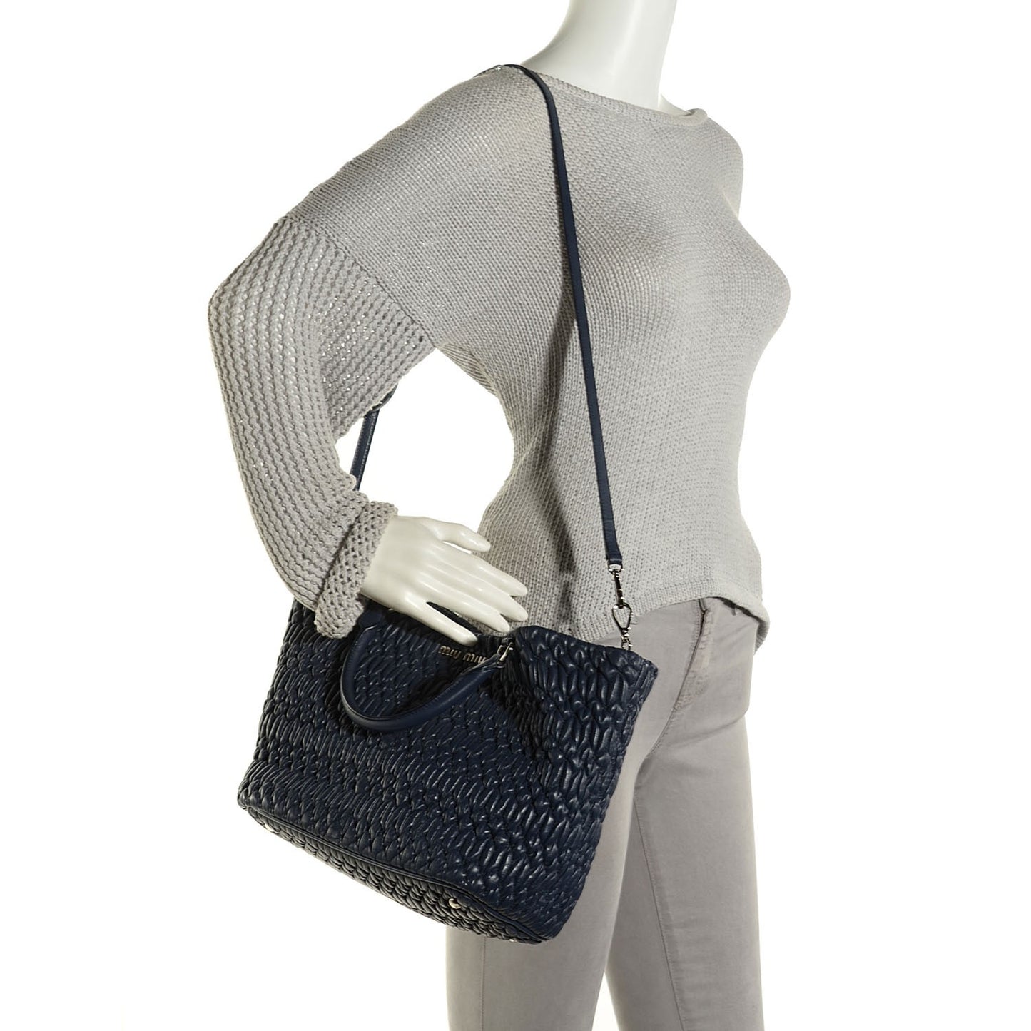 Nappa Matelasse Tote Bleuette