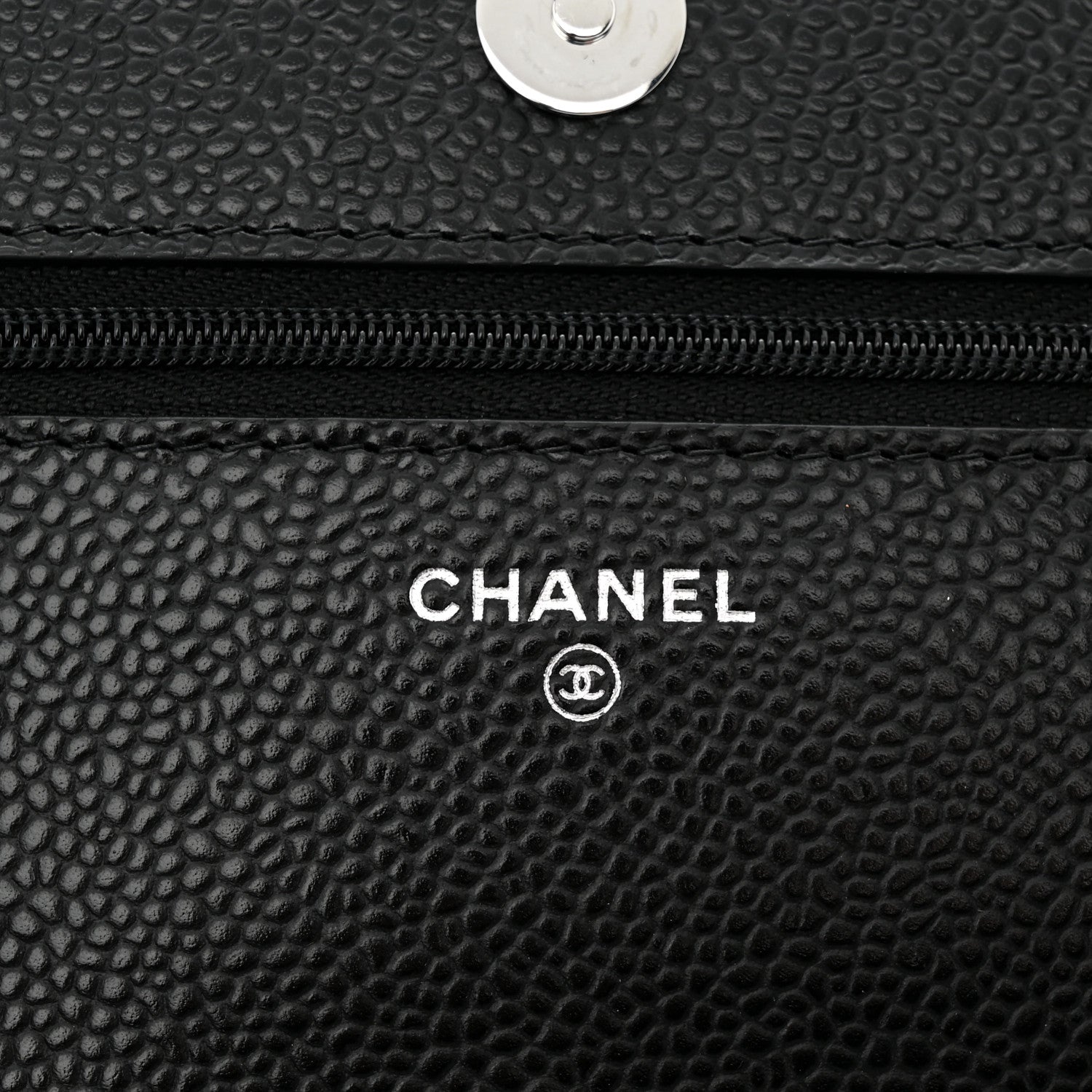 Chanel Caviar Quilted Wallet On Chain WOC Black 6 of 12