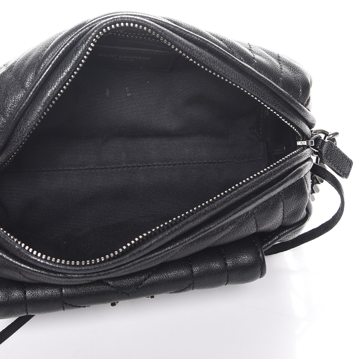 Saint Laurent Lambskin Matelasse Monogram East West Rider Bag Black 5 of 7