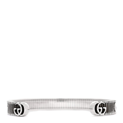 Gucci Sterling Silver Double G Marmont Cuff Bracelet 3 of 5