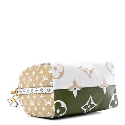 Louis Vuitton Monogram Giant Speedy Bandouliere 30 Kaki Beige 3 of 4