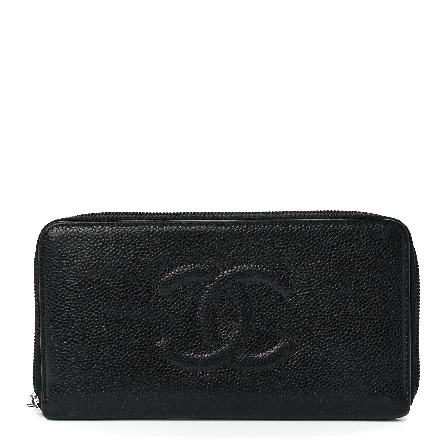 Chanel Caviar Large Timeless CC Zip Around Wallet Black 1 of 12
