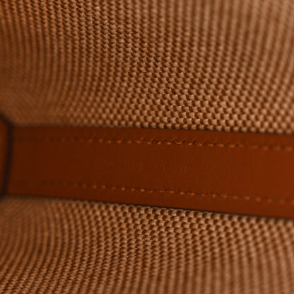 Hermes Swift Toile H Cabas H En Biais 27 Ecru Naturel Gold 7 of 10