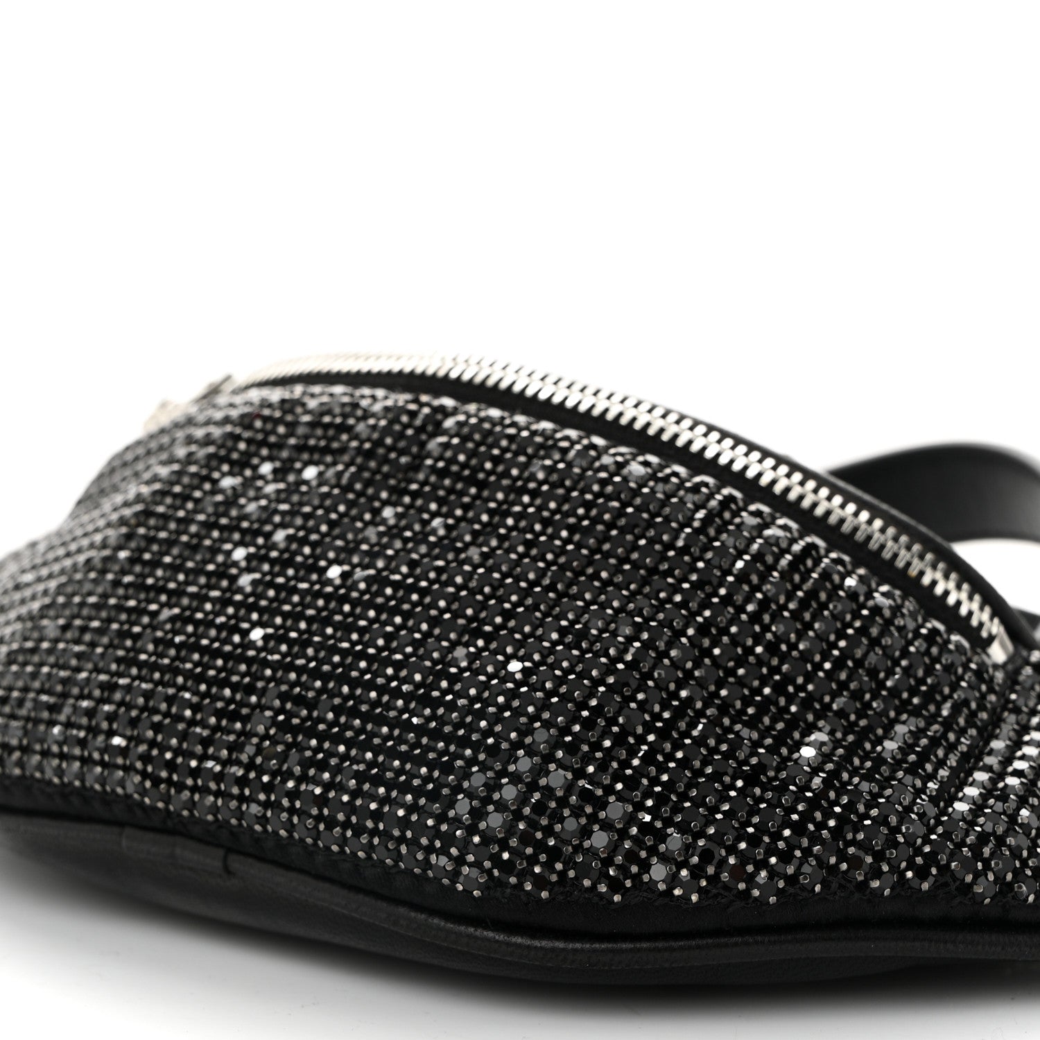Alexander Wang Rhinestone Mesh Mini Attica Belt Bag Black 9 of 11