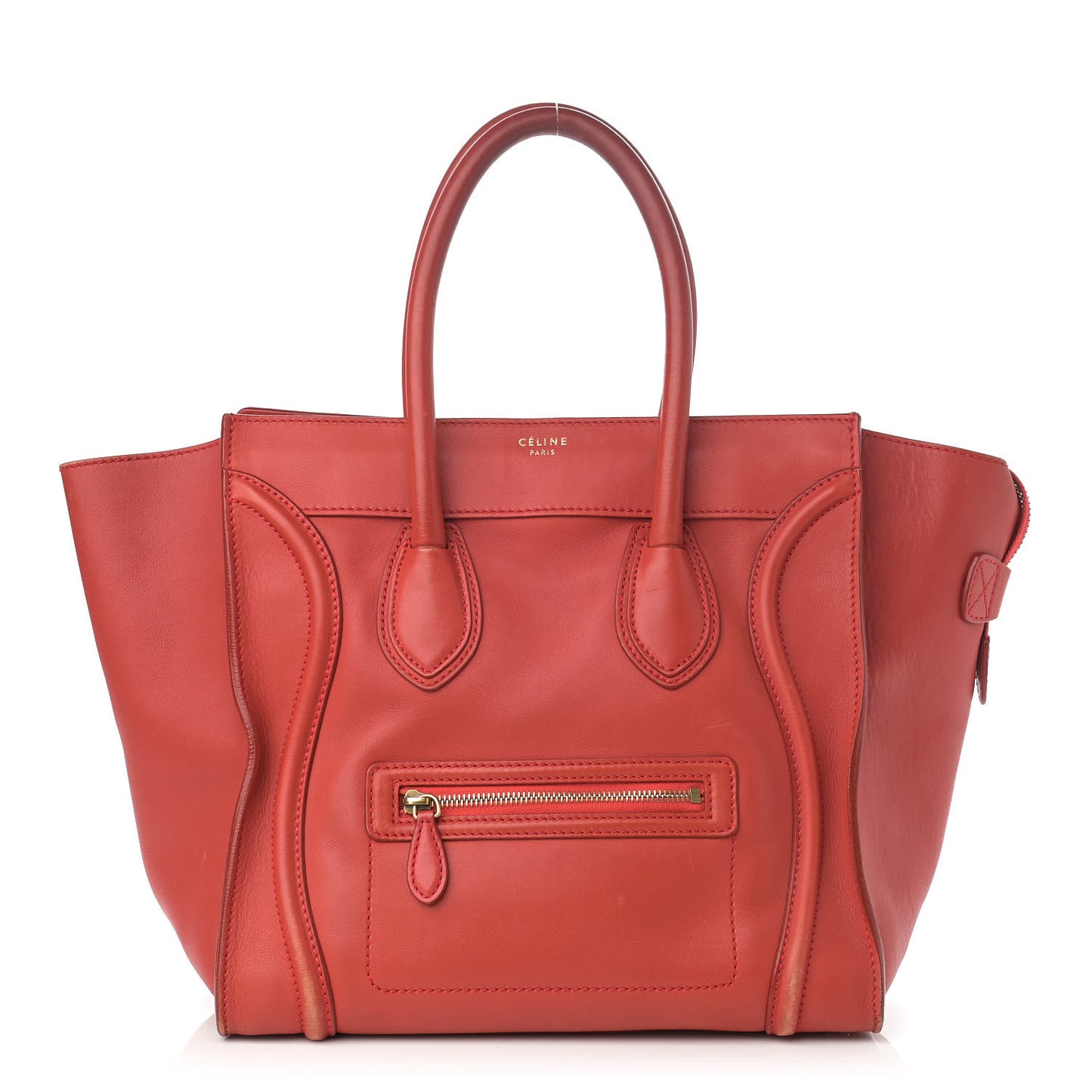 Smooth Calfskin Mini Luggage Red